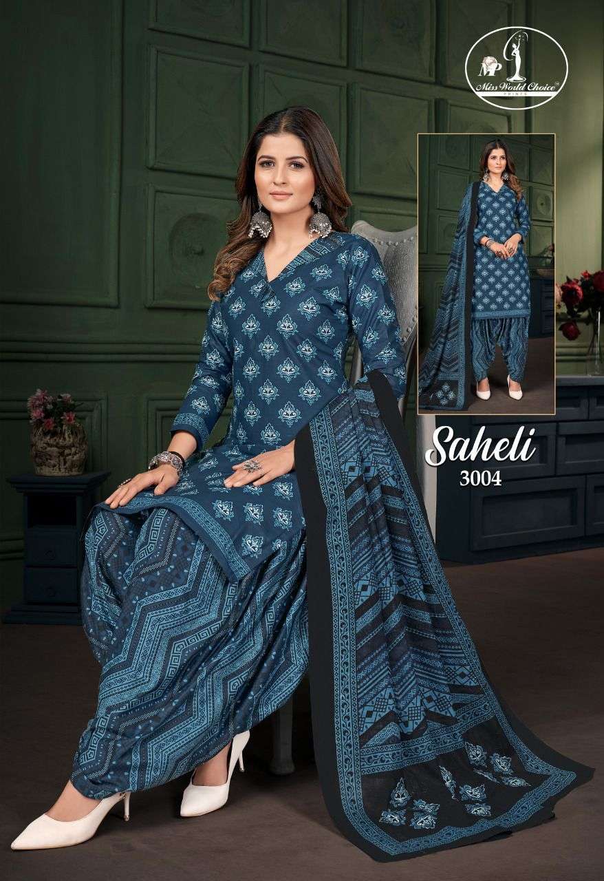 JAY NARAYAN PRESENT SAHELI VOL 3 STYLISH PRINTED DRESS MATERIAL ON WHOLESALE