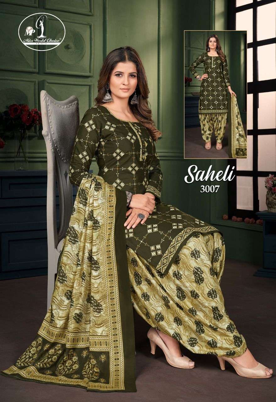 JAY NARAYAN PRESENT SAHELI VOL 3 STYLISH PRINTED DRESS MATERIAL ON WHOLESALE