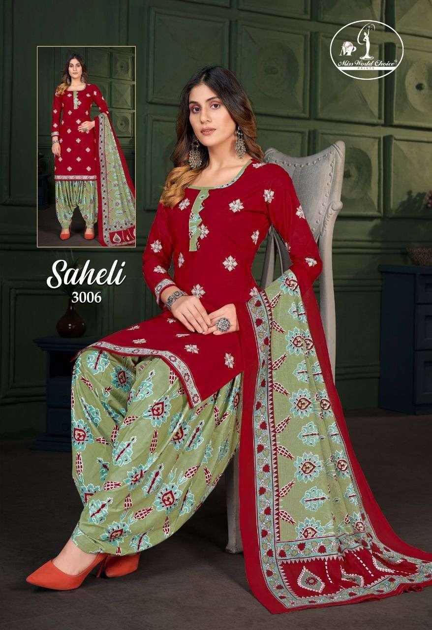 JAY NARAYAN PRESENT SAHELI VOL 3 STYLISH PRINTED DRESS MATERIAL ON WHOLESALE