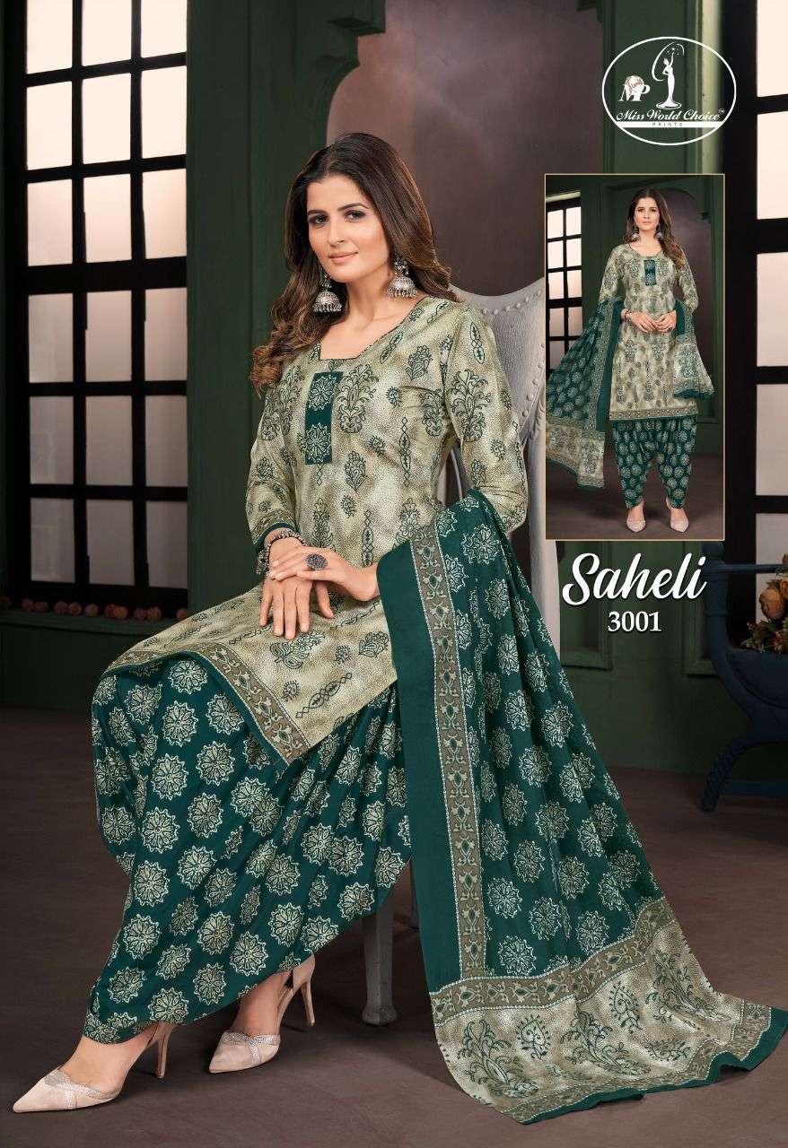 JAY NARAYAN PRESENT SAHELI VOL 3 STYLISH PRINTED DRESS MATERIAL ON WHOLESALE