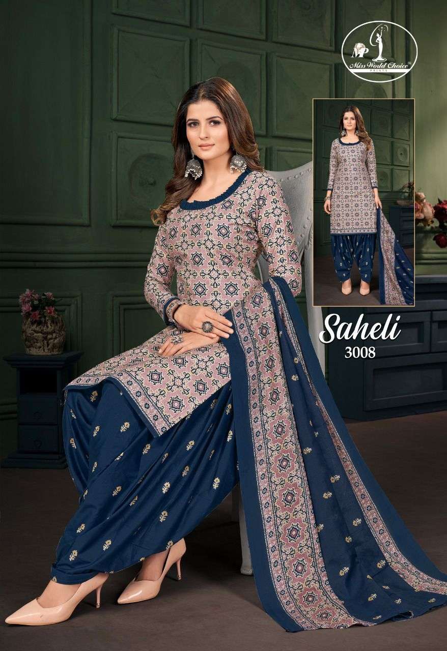 JAY NARAYAN PRESENT SAHELI VOL 3 STYLISH PRINTED DRESS MATERIAL ON WHOLESALE