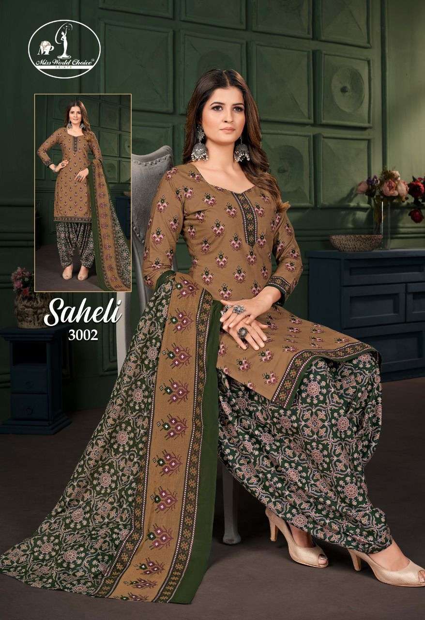 JAY NARAYAN PRESENT SAHELI VOL 3 STYLISH PRINTED DRESS MATERIAL ON WHOLESALE