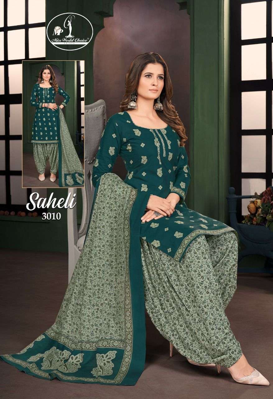 JAY NARAYAN PRESENT SAHELI VOL 3 STYLISH PRINTED DRESS MATERIAL ON WHOLESALE