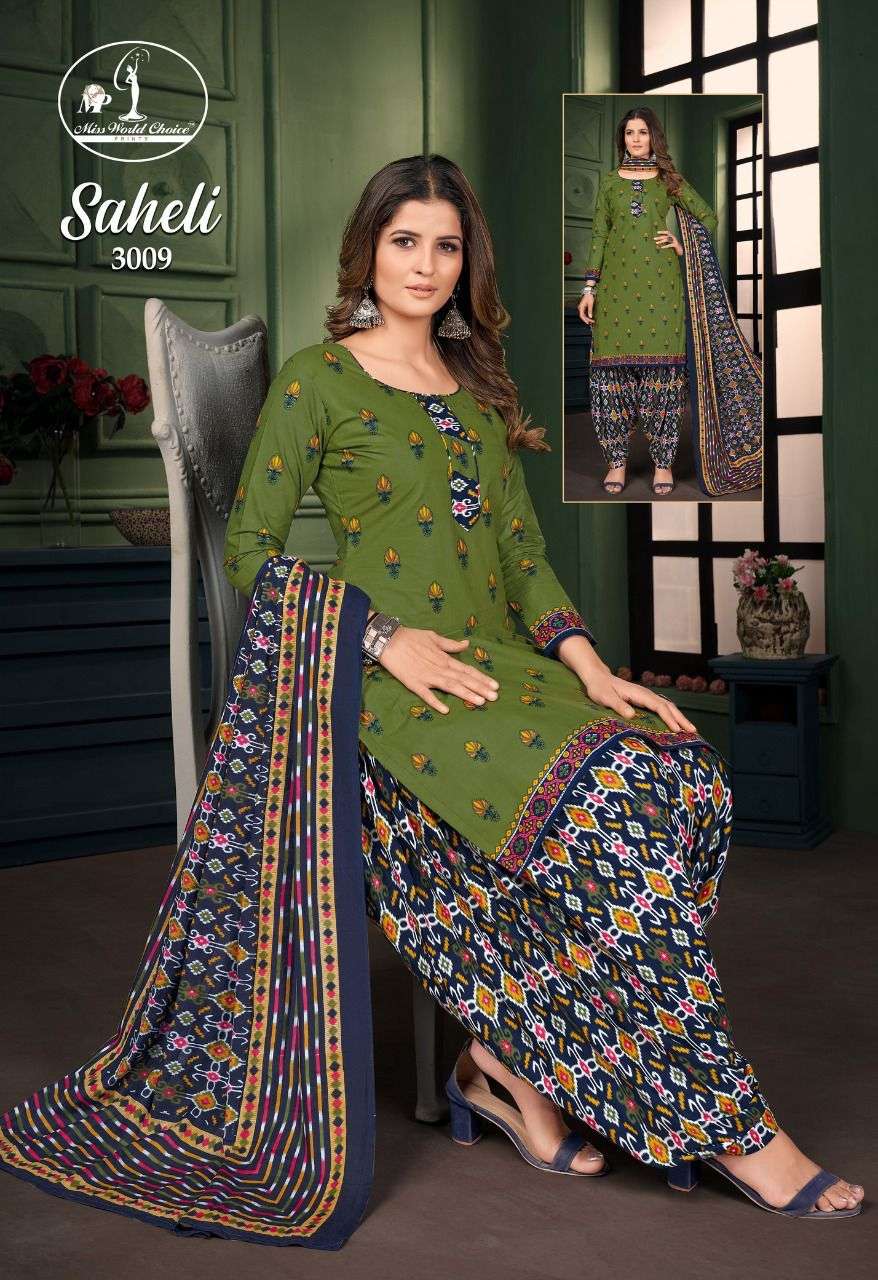 JAY NARAYAN PRESENT SAHELI VOL 3 STYLISH PRINTED DRESS MATERIAL ON WHOLESALE