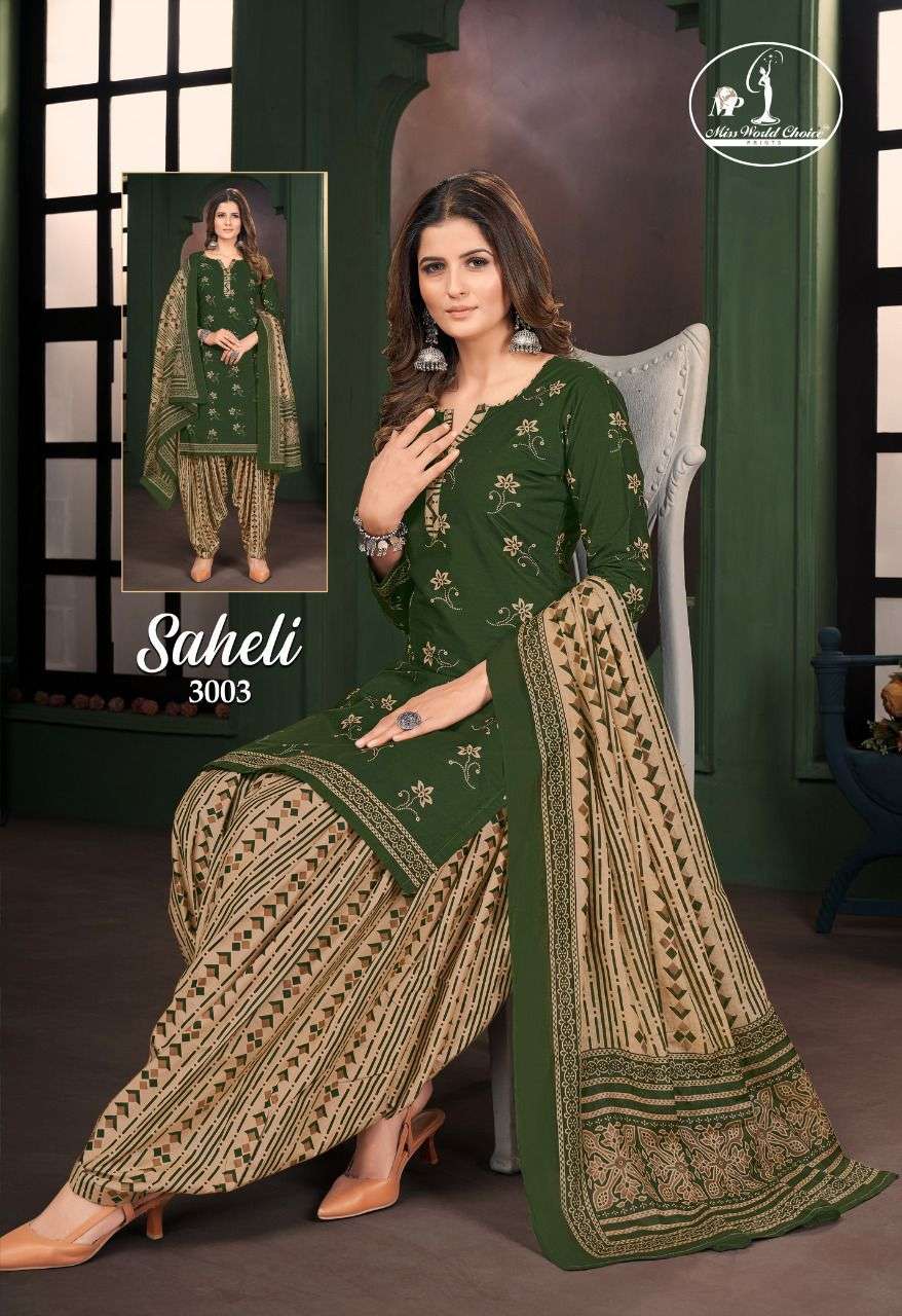 JAY NARAYAN PRESENT SAHELI VOL 3 STYLISH PRINTED DRESS MATERIAL ON WHOLESALE
