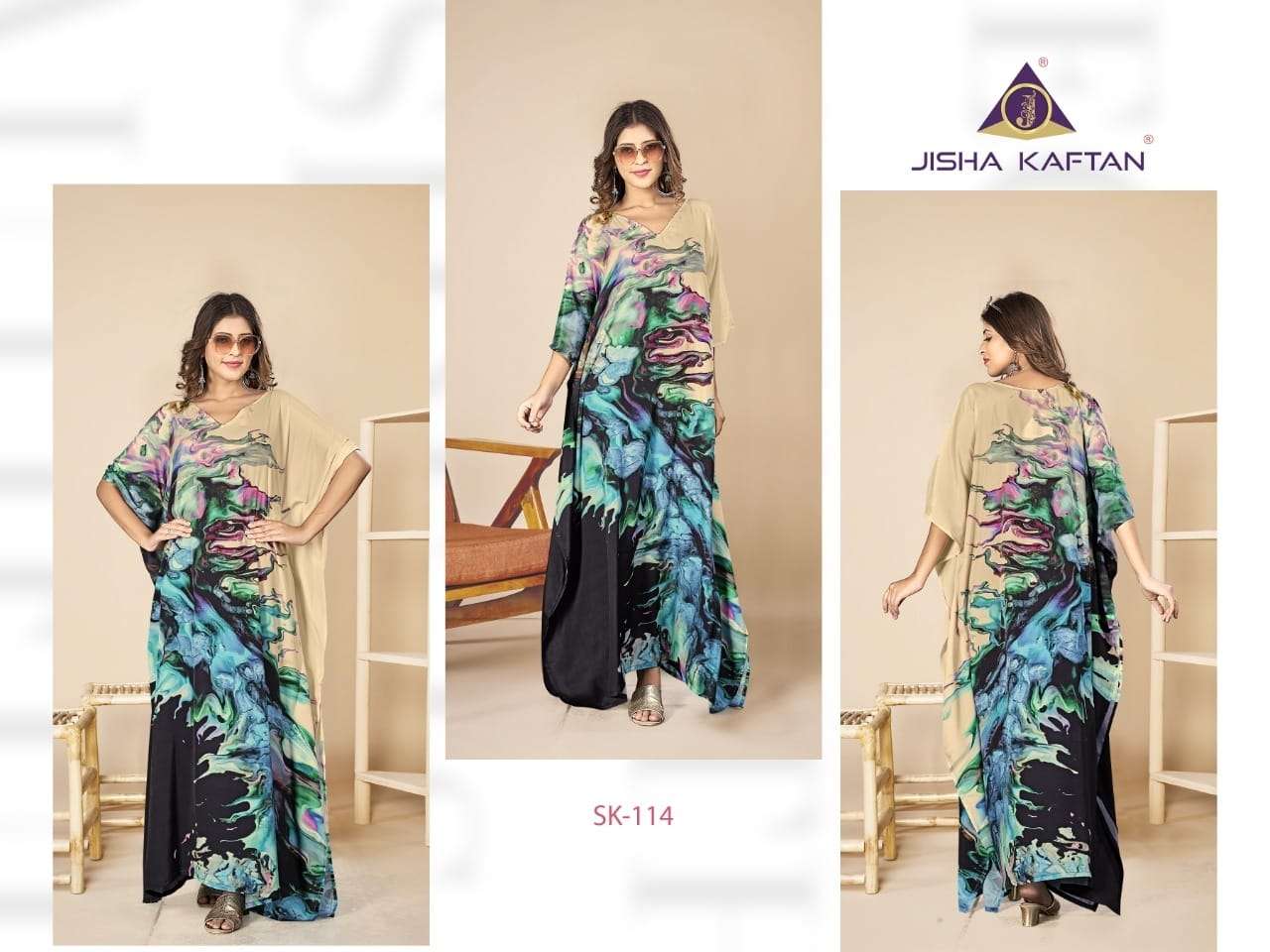 Jisha Kaftan Presents  Silk Kaftan Volume 2 wholesale catalog