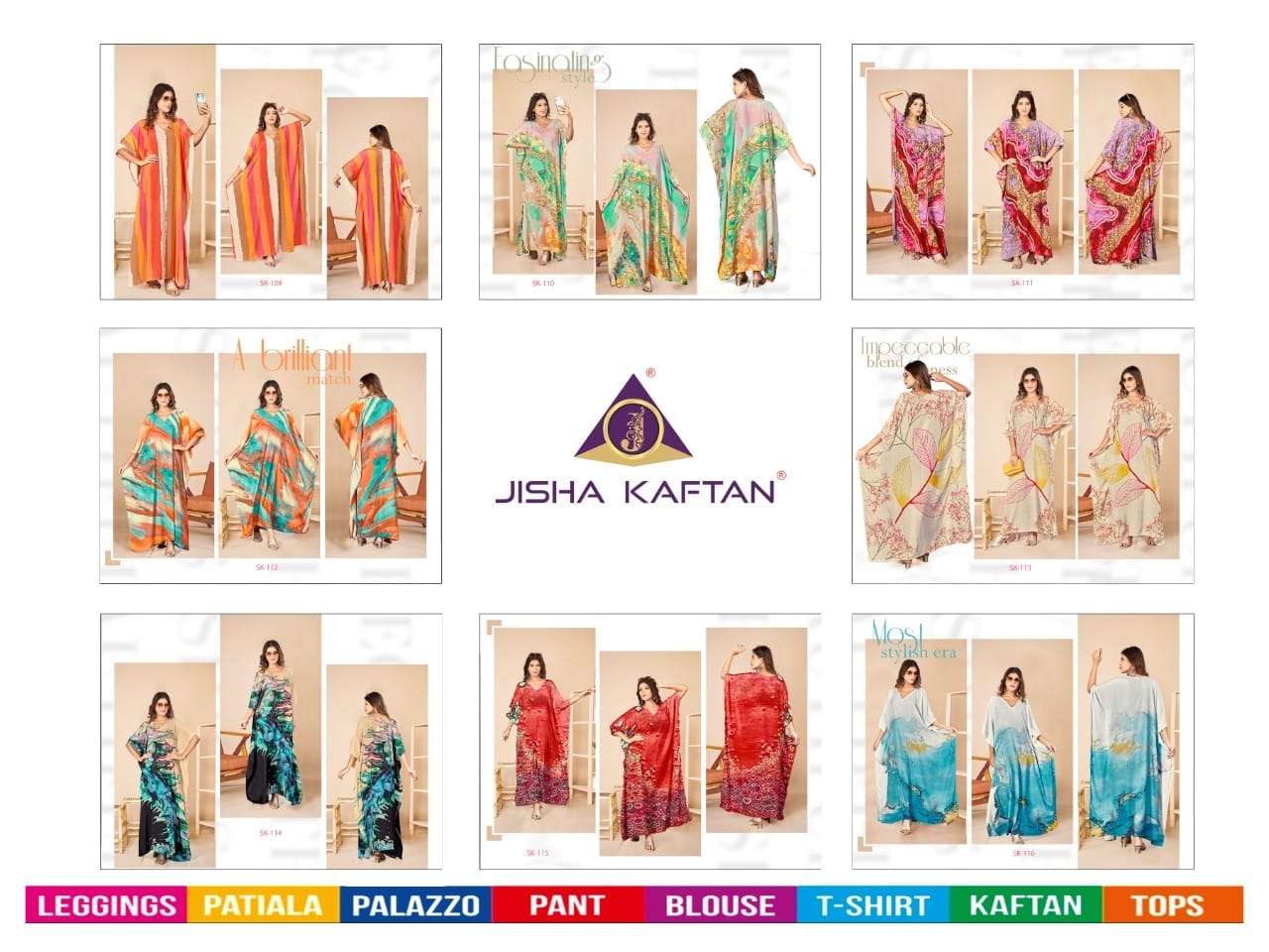 Jisha Kaftan Presents  Silk Kaftan Volume 2 wholesale catalog