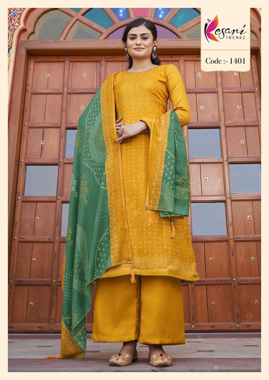 KESARI TRENDZ Launched Dooby Pashmina Print with Katha Work With  Shawl Dupata