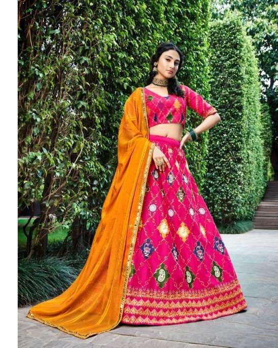 Kf Present Bridesmaid VOL 26 New Exclusive Designer Lehenga And Blouse Fabric Is Silver On Wholesale