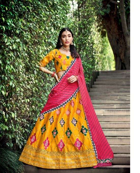 Kf Present Bridesmaid VOL 26 New Exclusive Designer Lehenga And Blouse Fabric Is Silver On Wholesale