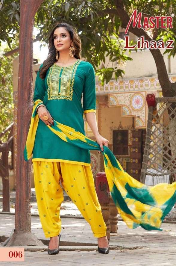 Embroidery and mirror work Black stylish kurti with Patiala Salwar and  Dupatta