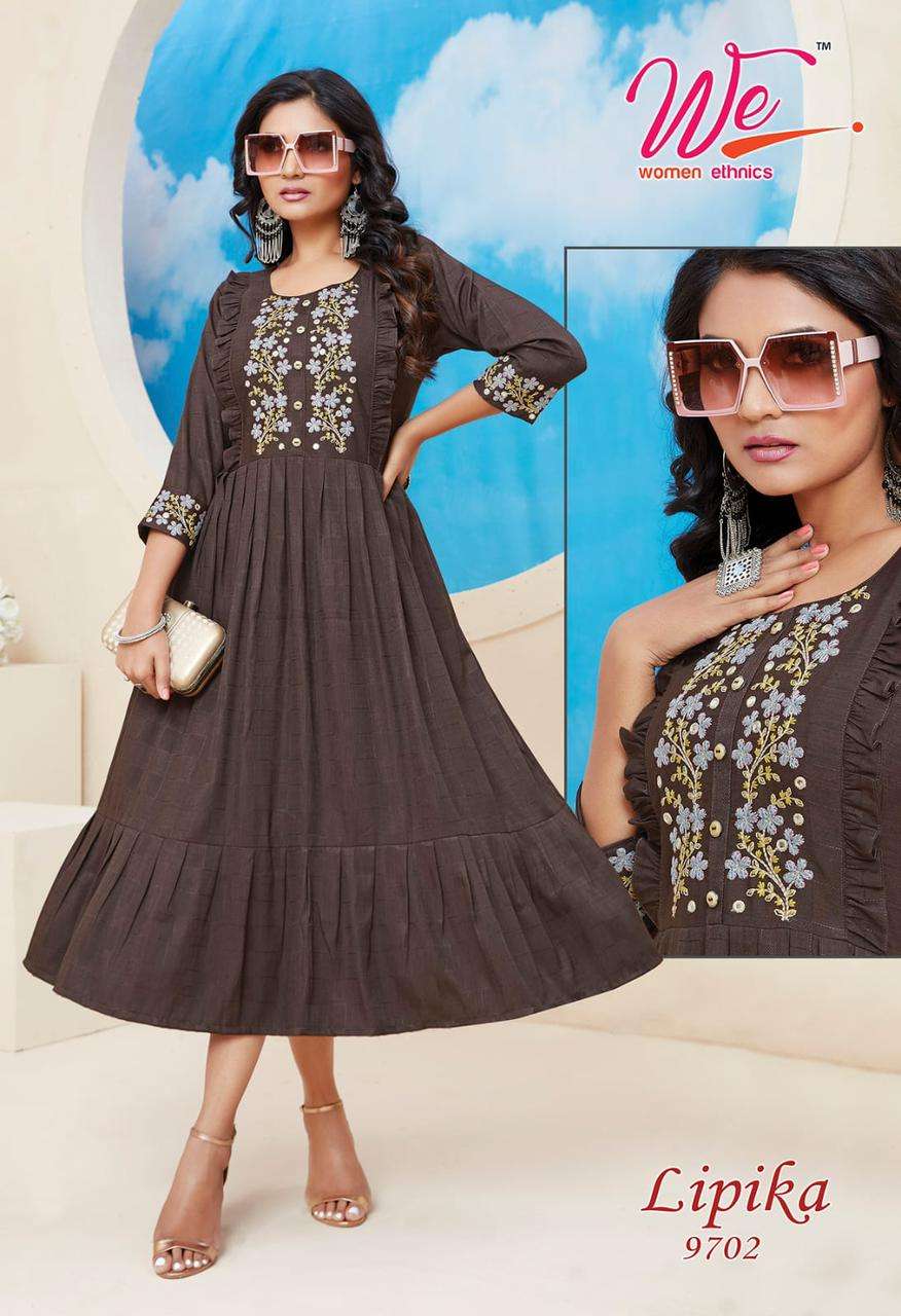 LIPIKA KurtiKart designer Round kurti wholesale catalog  