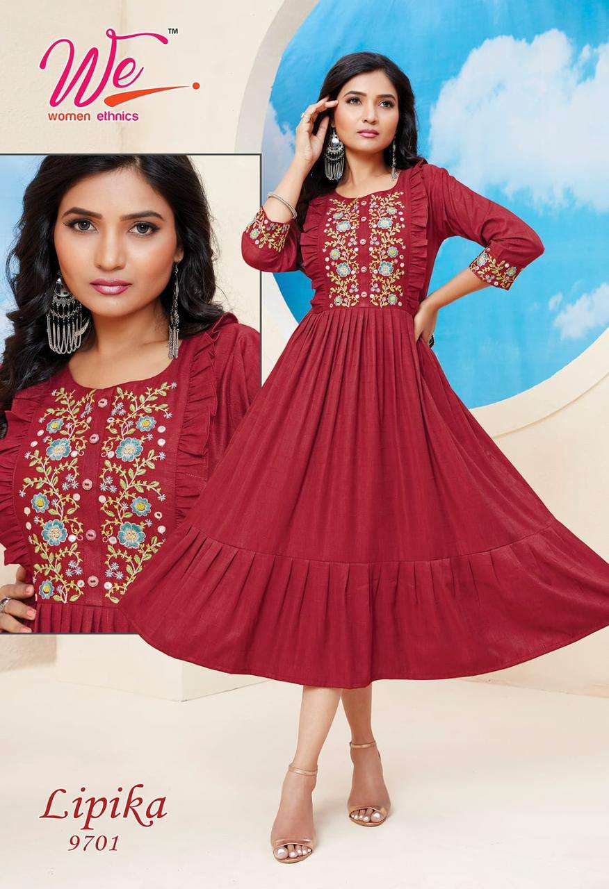 LIPIKA KurtiKart designer Round kurti wholesale catalog  
