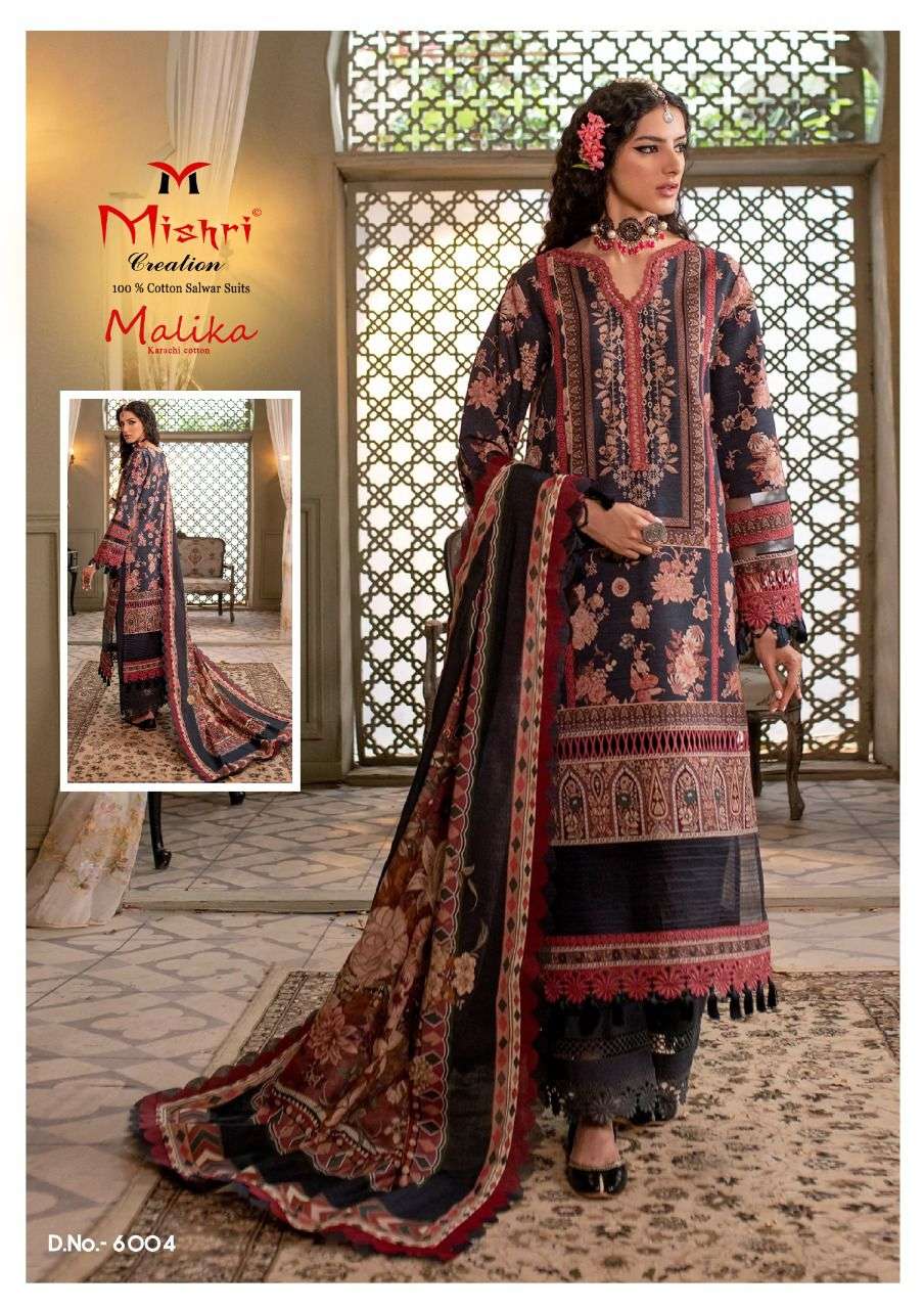 MISHRI PRESENT MALLIKA -6  IN HEAVY PURE COTTON KARACHI STYLE DESIGNER SALWAR SUIT