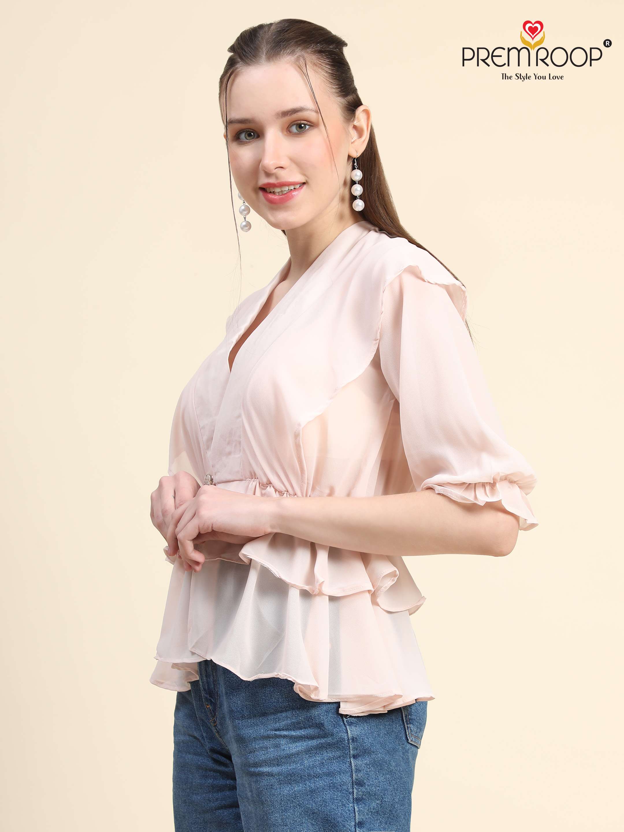 Premroop Present Stylish Western Tops On Wholesale 