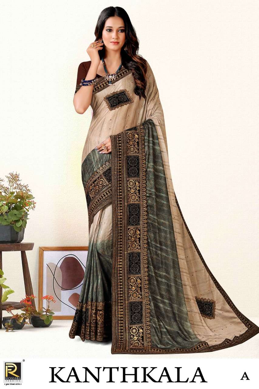 RONISHA PRESENT WHOLESALE CATLOGUE ON DESIGNER SAREE