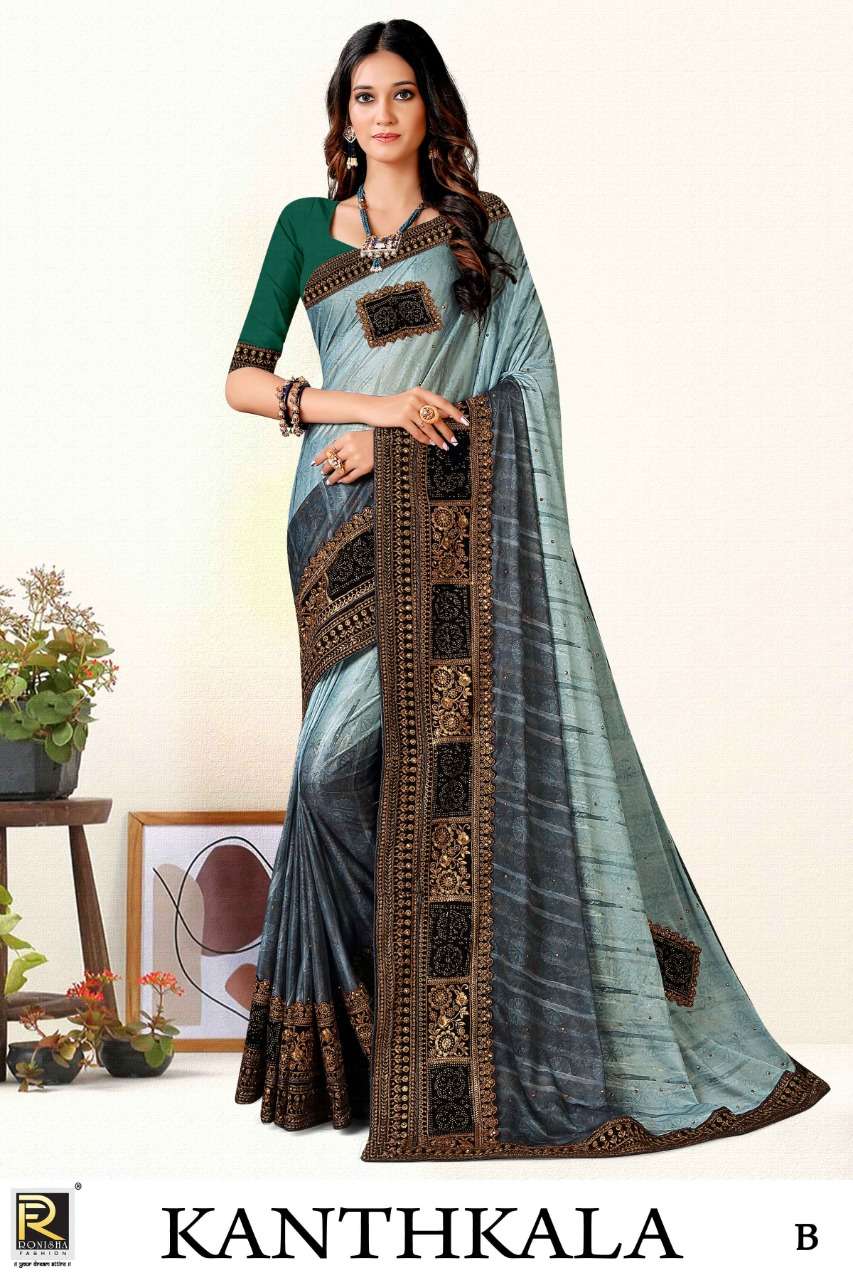 RONISHA PRESENT WHOLESALE CATLOGUE ON DESIGNER SAREE