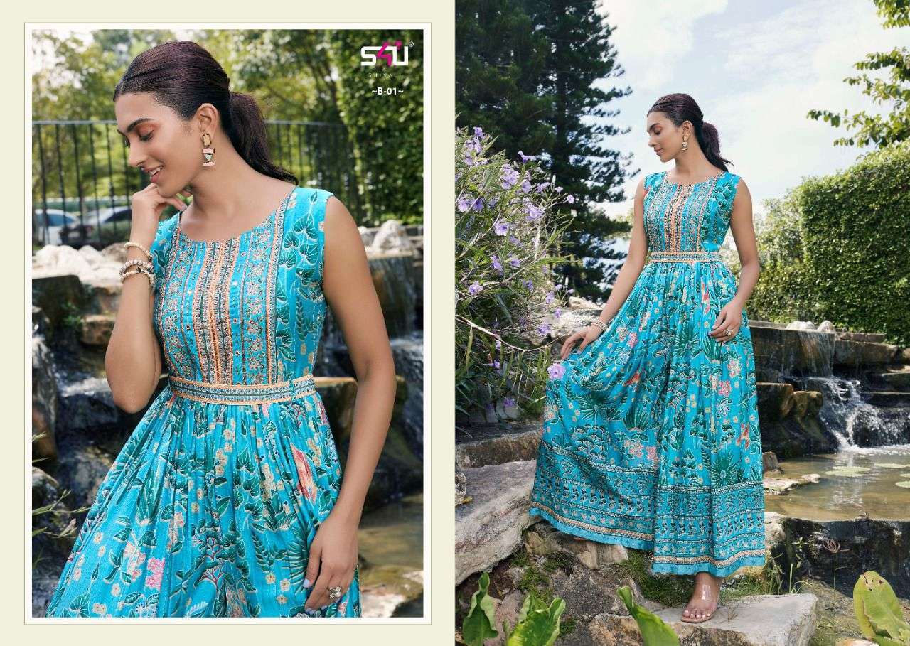 S4U presents Blush Western Kurtis Catalog
