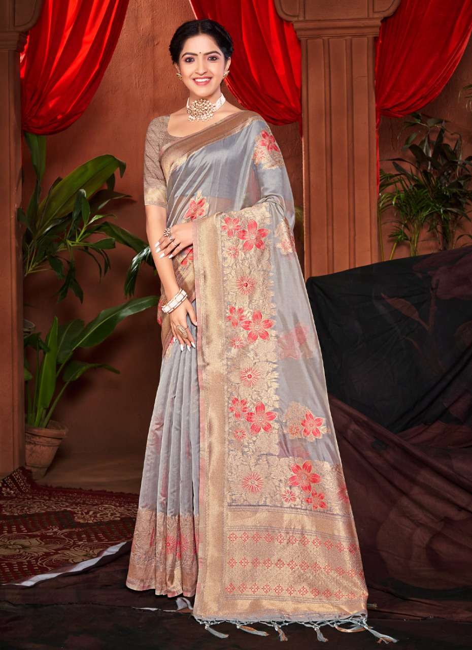 SANGAM PRINTS  PRESENT NEW DEEPKALA A HEAVY SILK SAREE ON WHOLESALE WITH WOVEN WORK