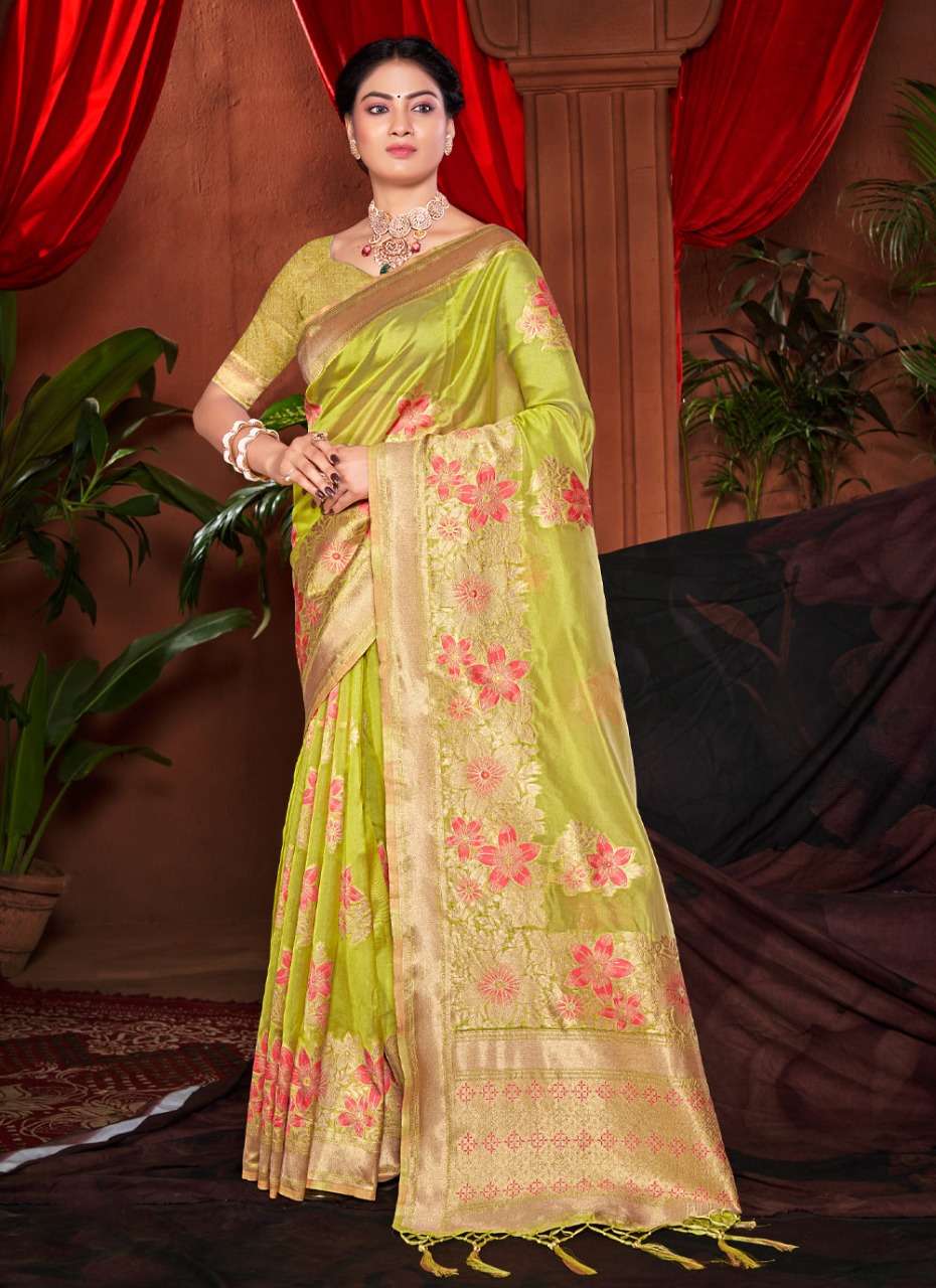 SANGAM PRINTS  PRESENT NEW DEEPKALA A HEAVY SILK SAREE ON WHOLESALE WITH WOVEN WORK