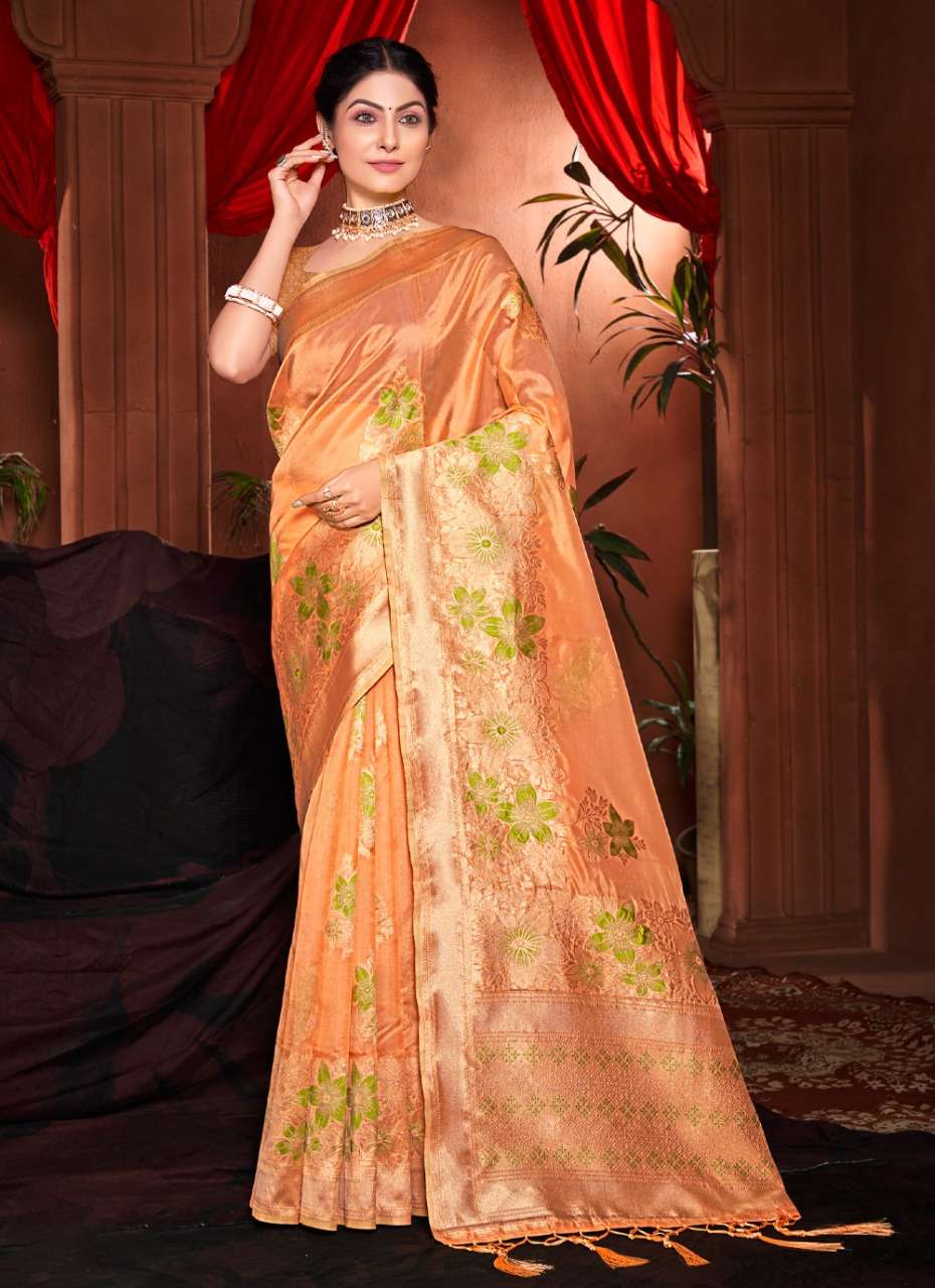 SANGAM PRINTS  PRESENT NEW DEEPKALA A HEAVY SILK SAREE ON WHOLESALE WITH WOVEN WORK