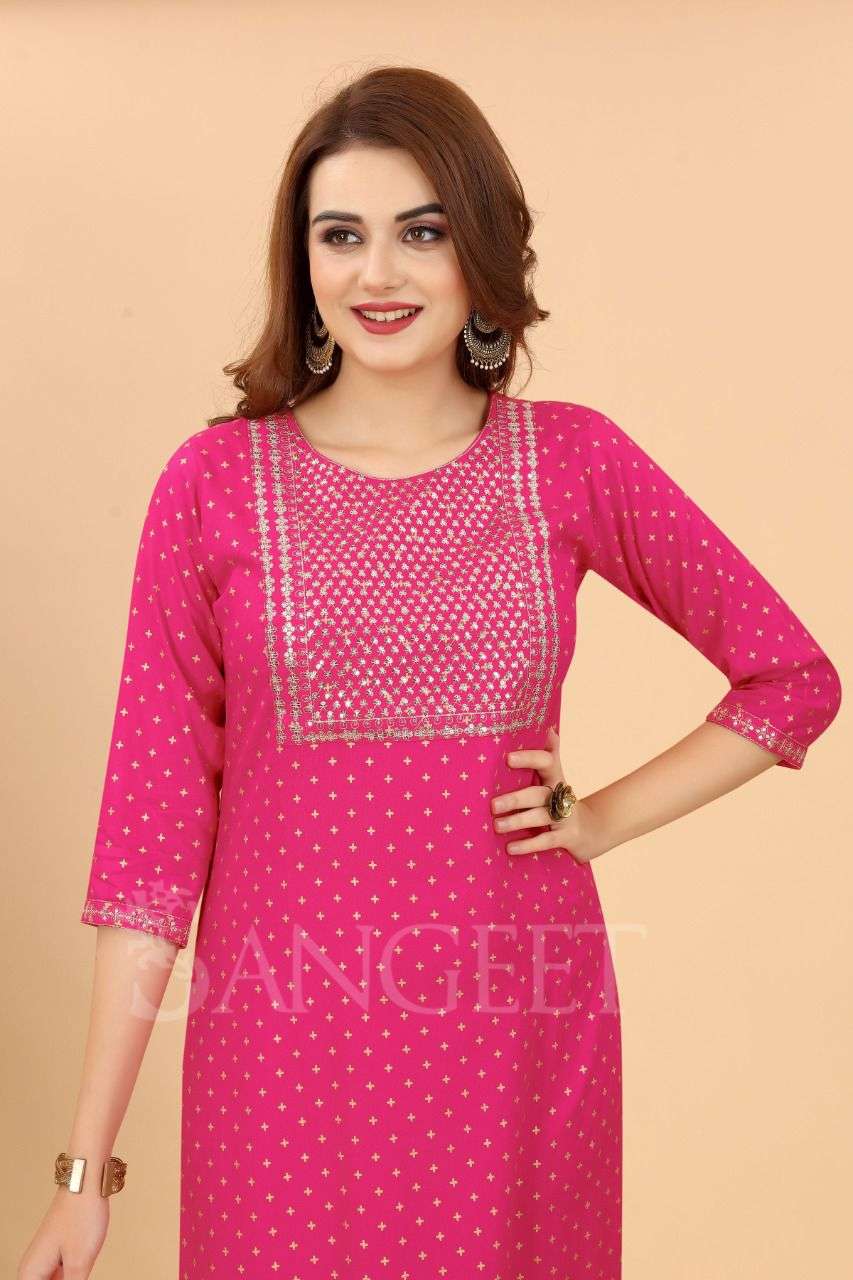 Sangeet Brand Launched Fatafat-2 Casual Kurtis Provide by Wholesale Catalog