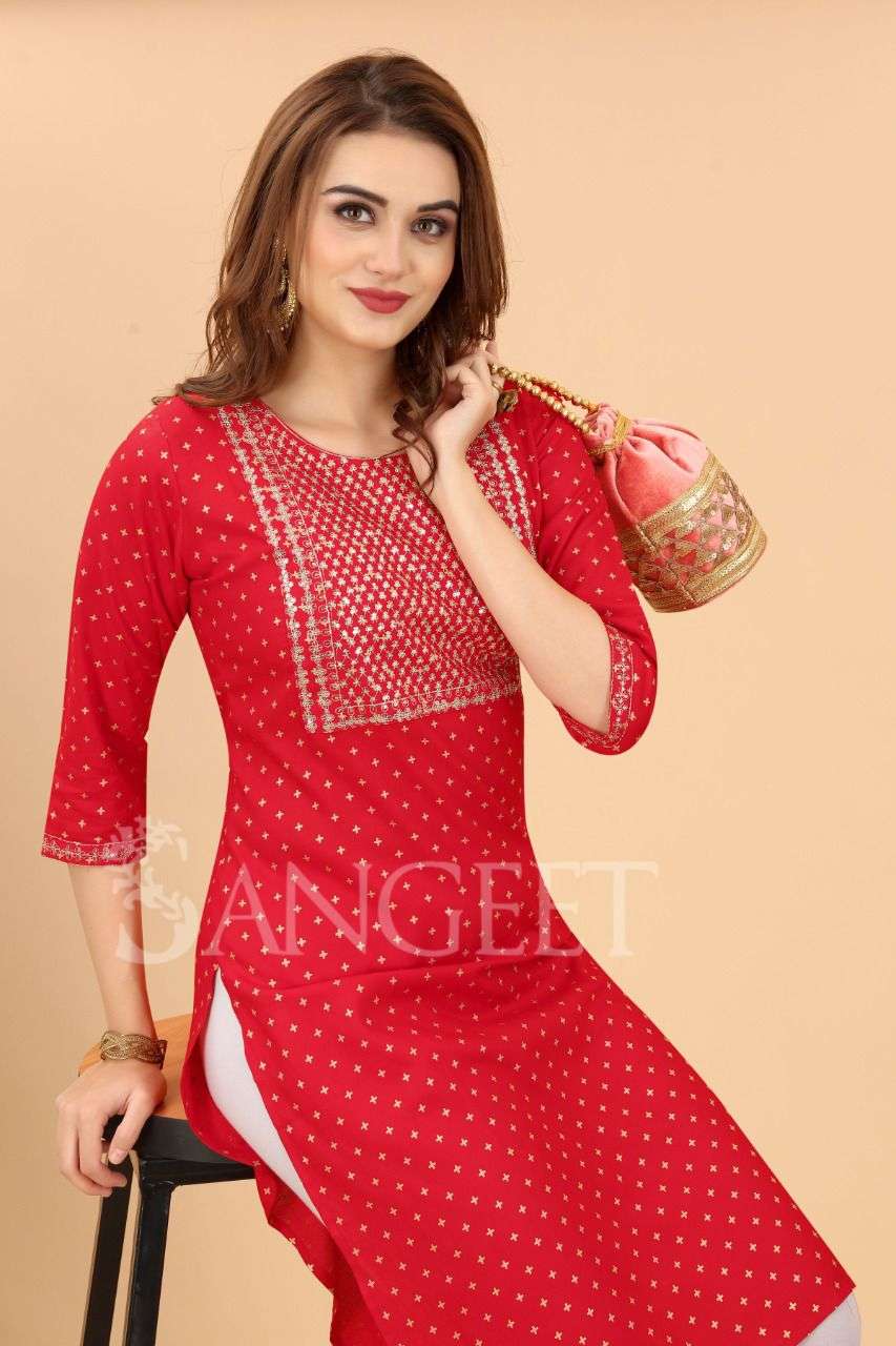 Sangeet Brand Launched Fatafat-2 Casual Kurtis Provide by Wholesale Catalog