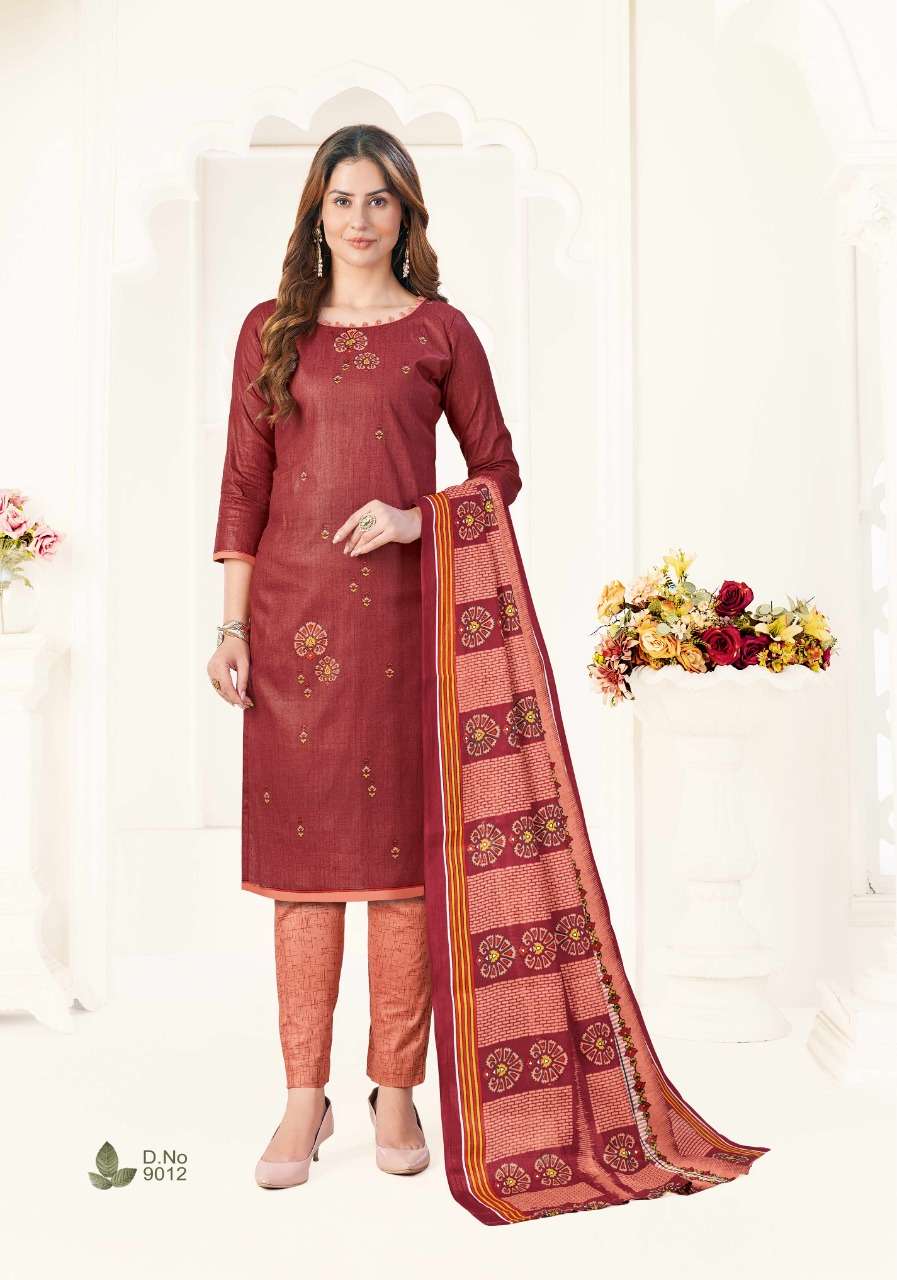 SC  Laadki Present Vol 9 Pure Cotton Dress Materials On Wholesale
