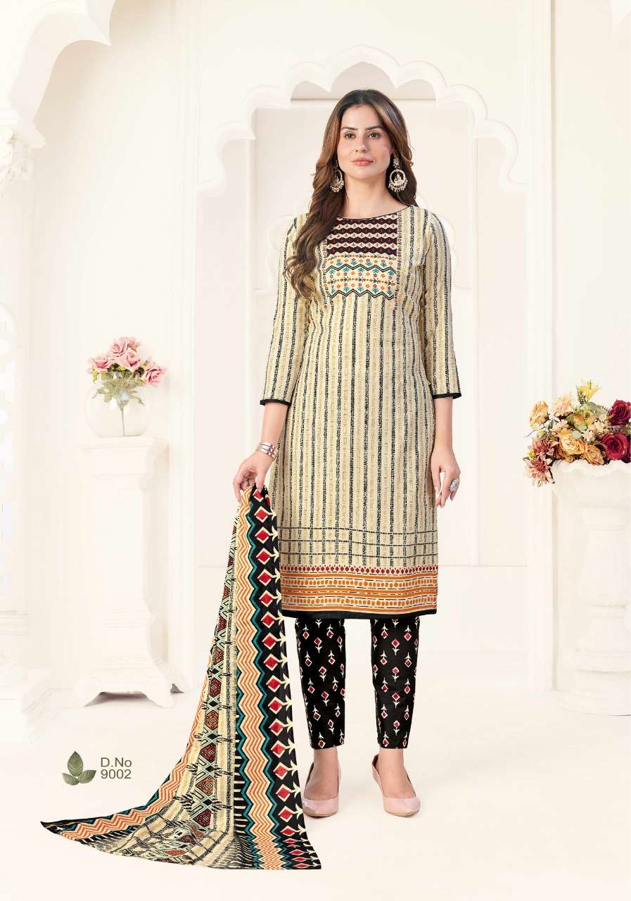 SC  Laadki Present Vol 9 Pure Cotton Dress Materials On Wholesale