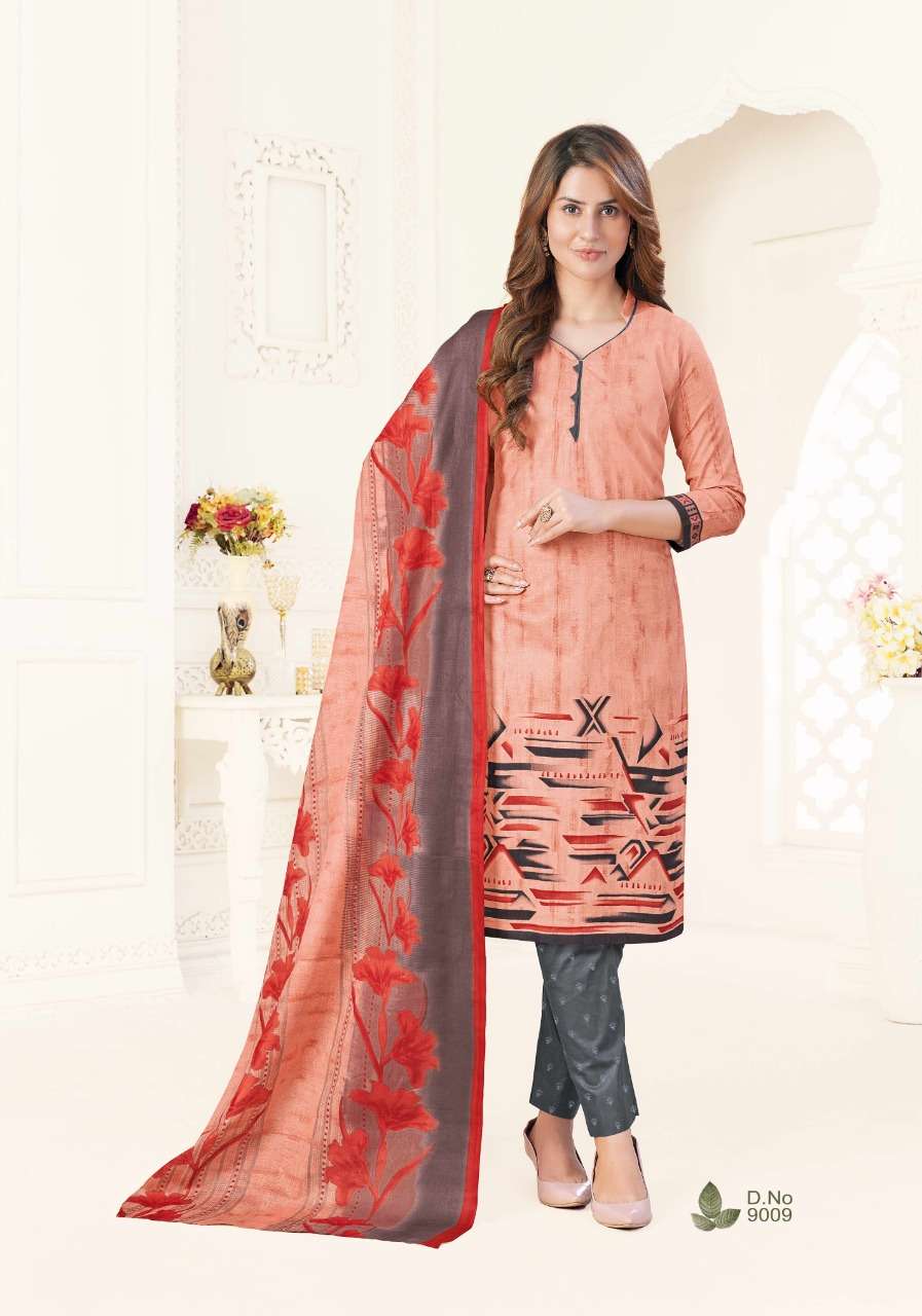 SC  Laadki Present Vol 9 Pure Cotton Dress Materials On Wholesale