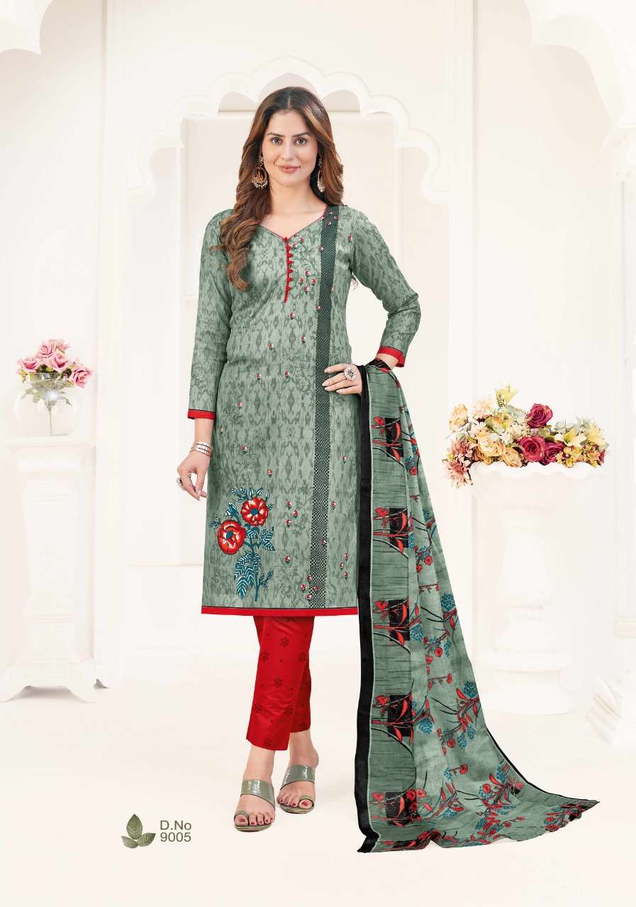 SC  Laadki Present Vol 9 Pure Cotton Dress Materials On Wholesale