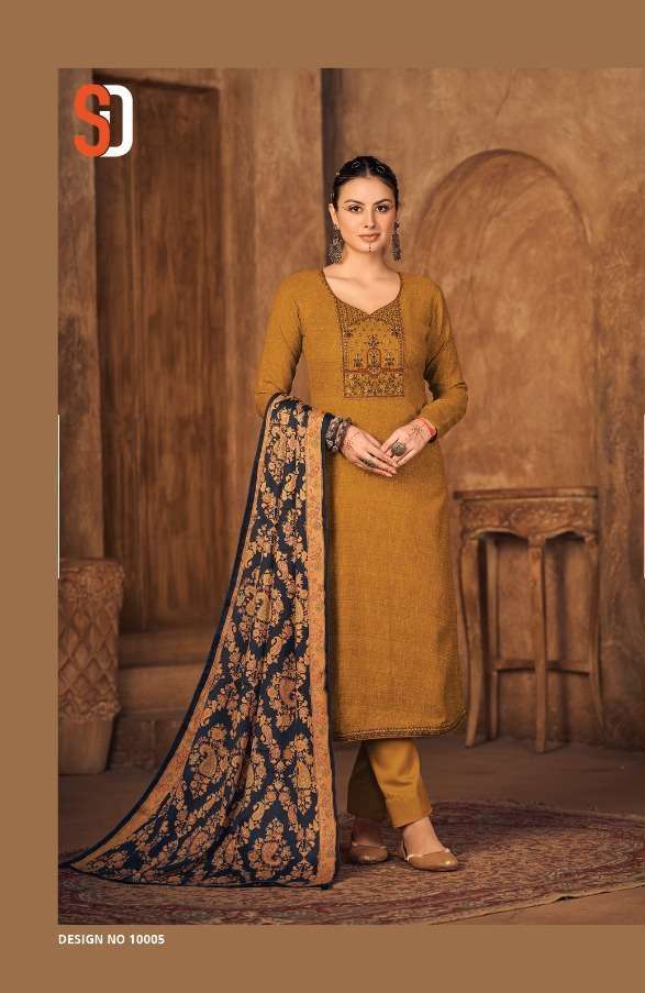 Shraddha Designer Present Vintage Winter On Pashmina With Stall Duppatta Printed With Tussal