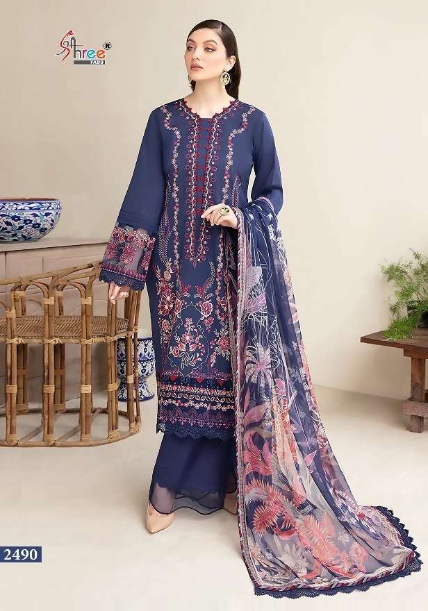 Shree Present Chevron Luxury Vol 11 Pakistani suits Lawn Cotton Suit Collection On Wholesale