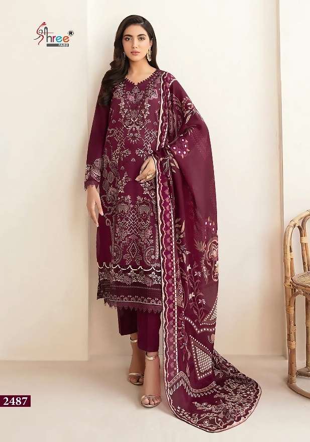 Shree Present Chevron Luxury Vol 11 Pakistani suits Lawn Cotton Suit Collection On Wholesale