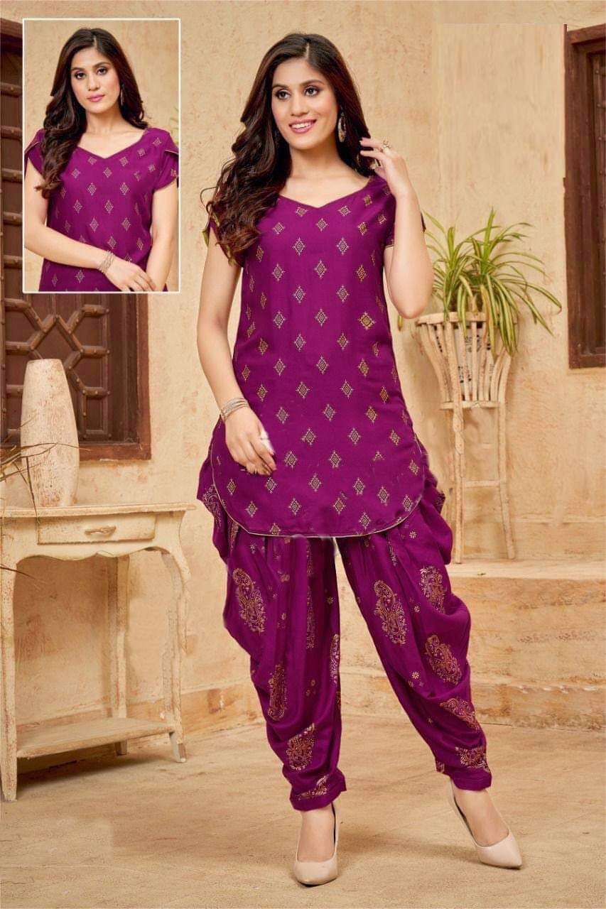 Textile Export Present Hasti 2 Regular Wear Kurti With Patiyala Suits Collection on wholesale