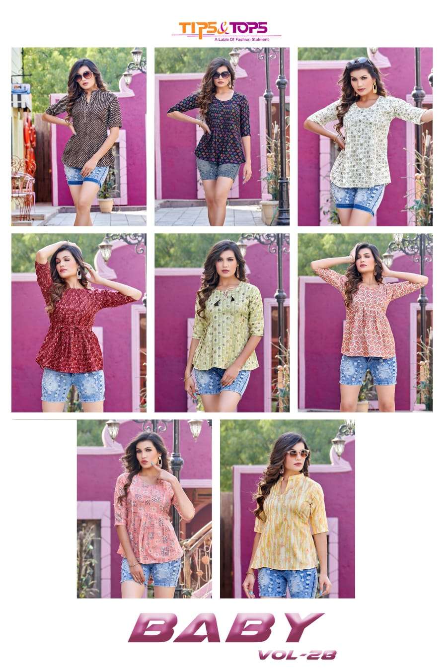 TIPS & TOPS Launching Fancy Short Tops with Extraordinary Patterns  ? BABY Vol 28 ?