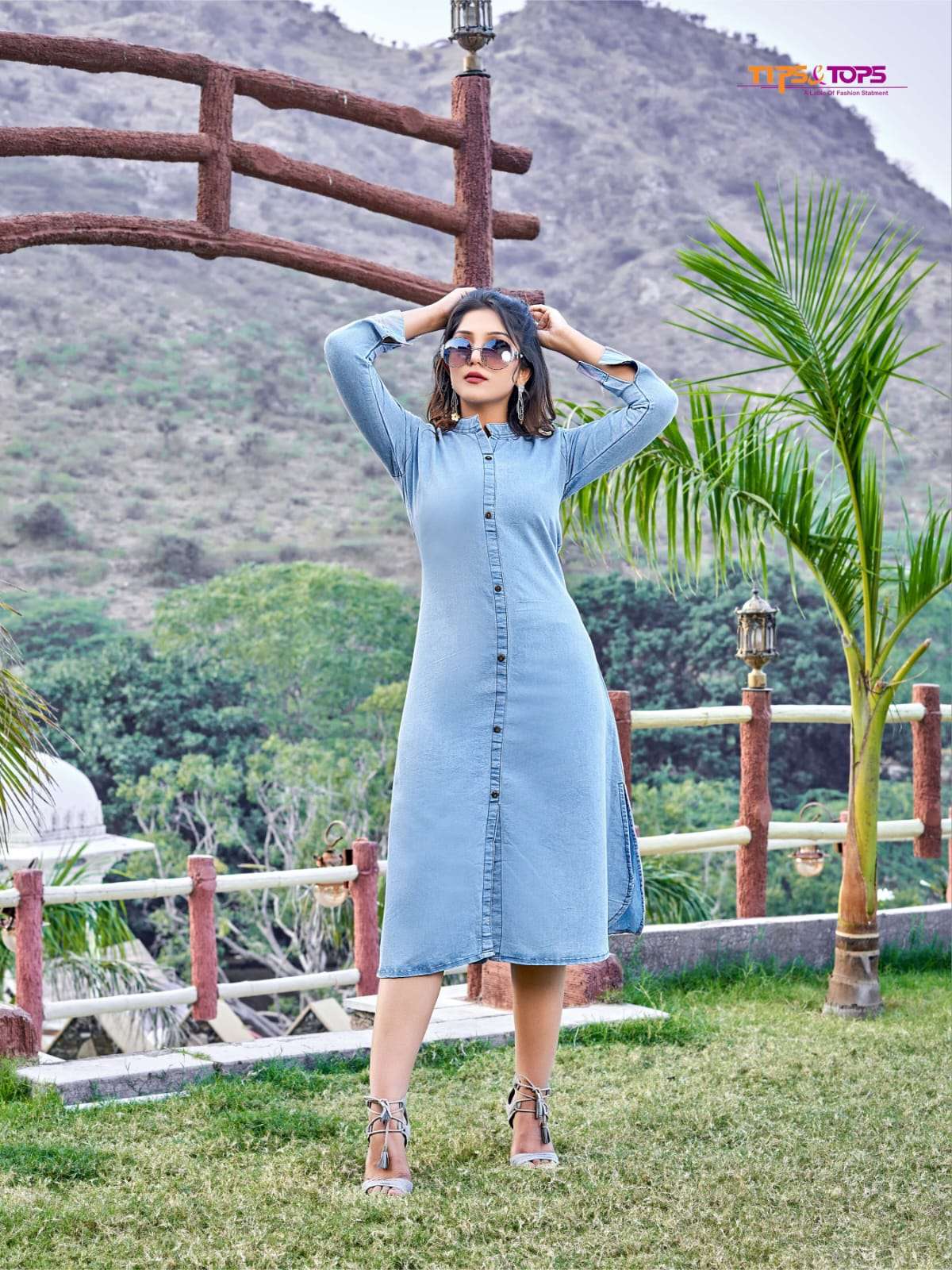 Tips And Tops Blue Vol 2 Western Designs Denim Kurti Collection Online  Supplier