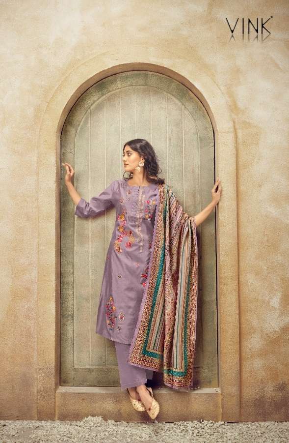 Vink Eternal Designer Kurti Pant With Dupatta On Wholesale