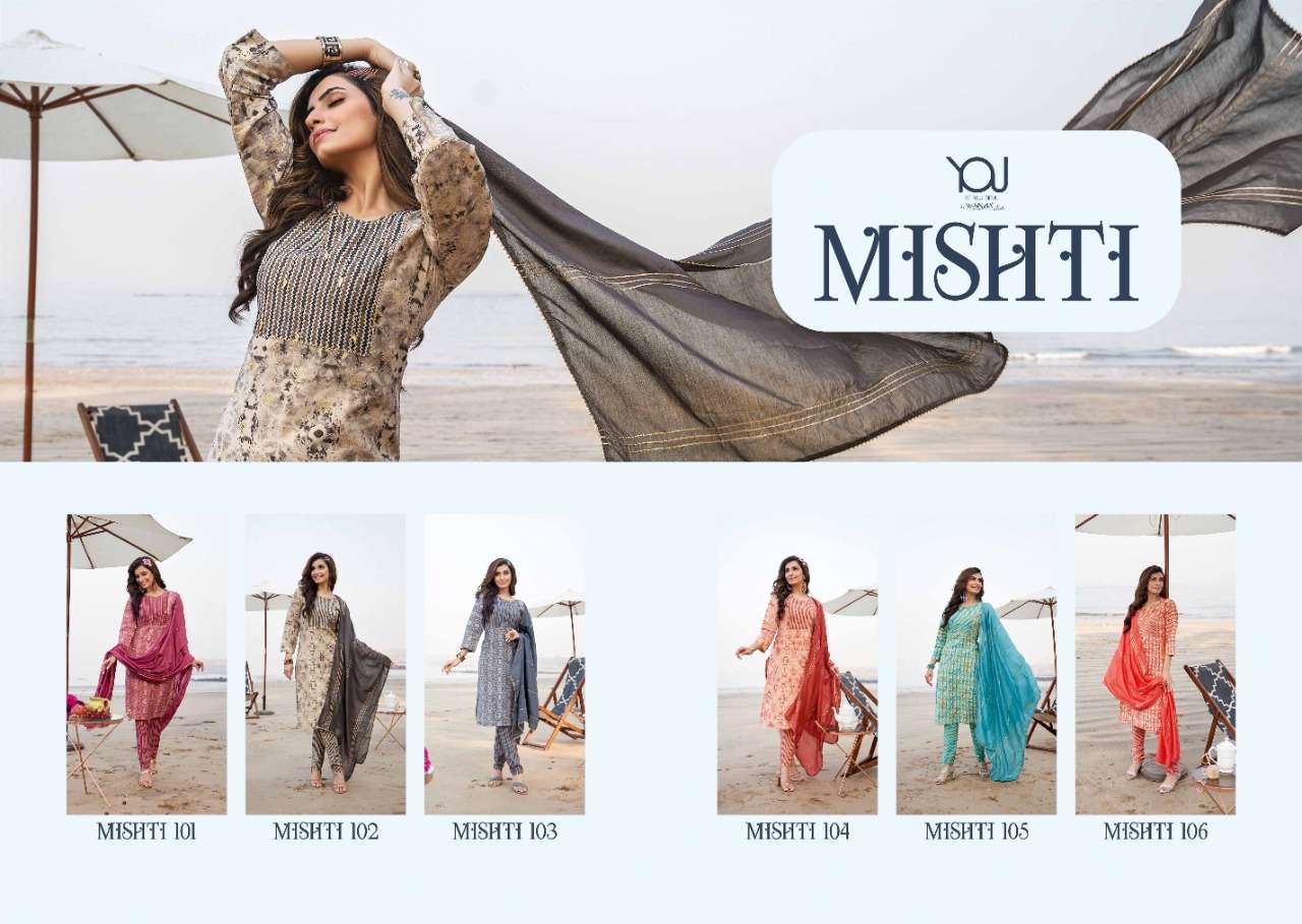 Wanna Present Mishti New Fancy Modal Sober Print Kurti With Pant & Dupatta On Wholesale