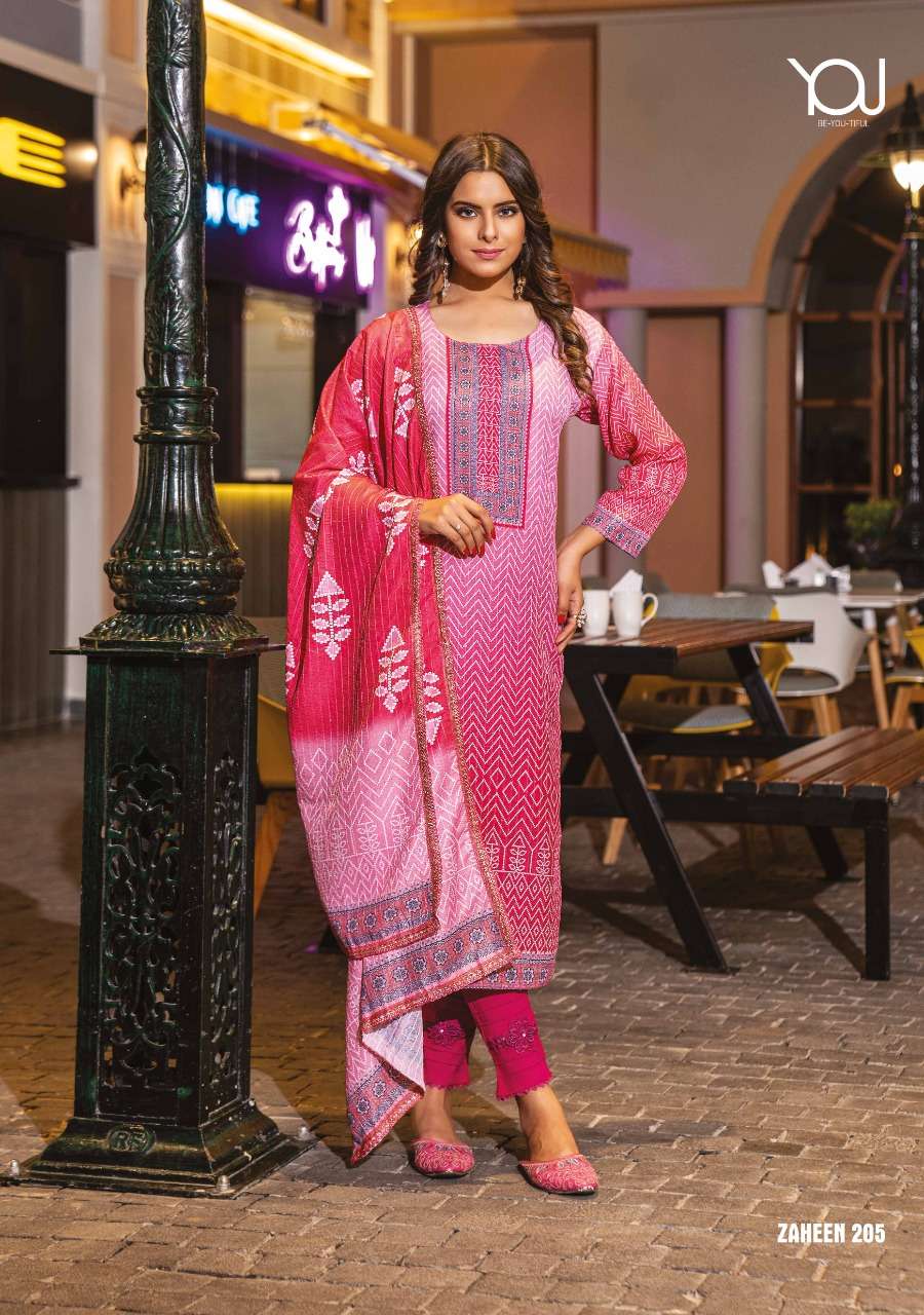Wanna Present Product Zaheen 2 Super Fancy Digital Kurti With Pant & Digital Dupatta On Wholesale