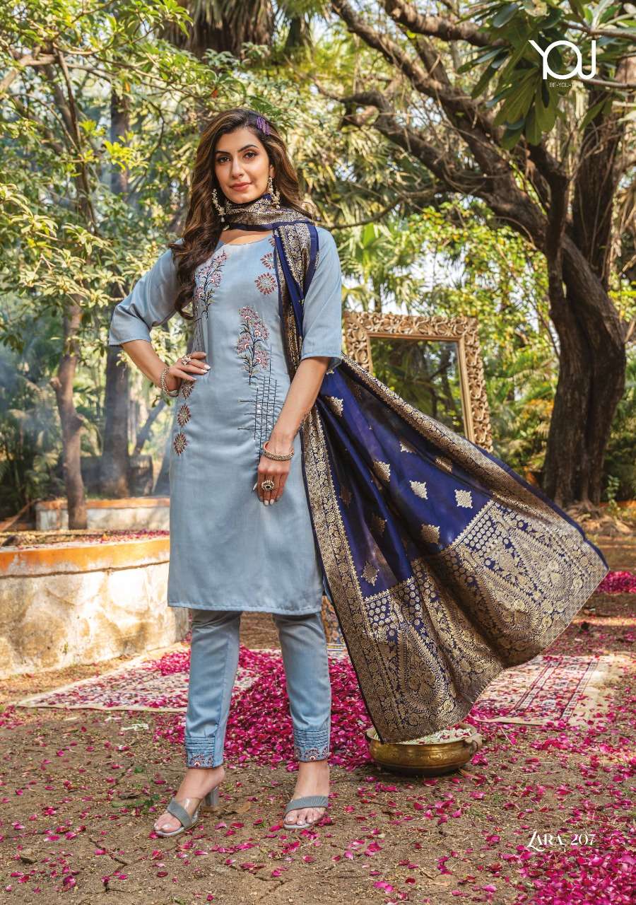 Zara 2 Present Wanna Product Fancy Hand work Kurti with Banarasi Dupatta On Wholesale