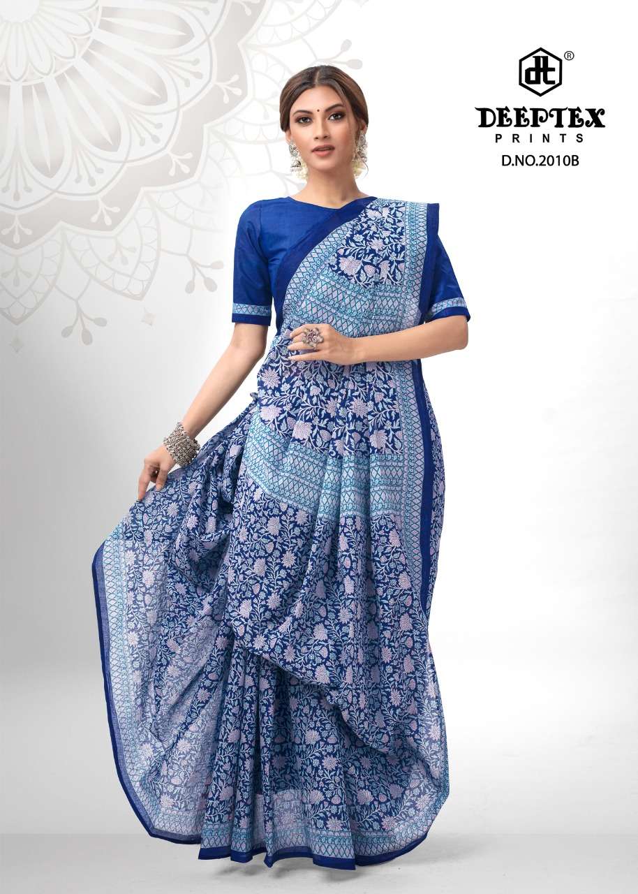  Deeptex Mother Queen Saree Vol-2 Pure Cotton Printed Saree On Wholesale