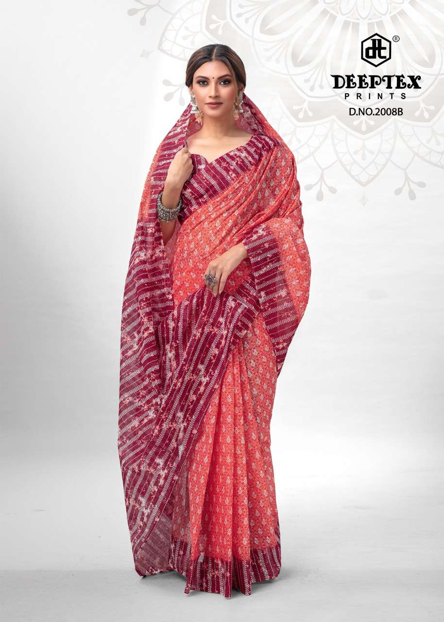  Deeptex Mother Queen Saree Vol-2 Pure Cotton Printed Saree On Wholesale