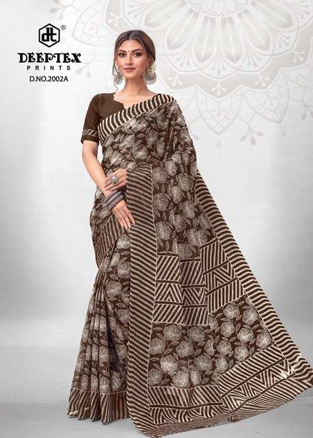  Deeptex Mother Queen Saree Vol-2 Pure Cotton Printed Saree On Wholesale