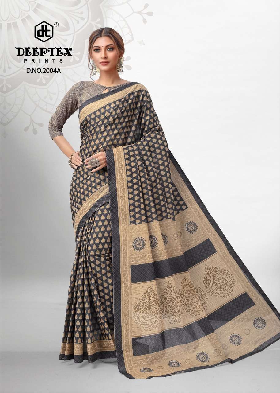 Deeptex Mother Queen Saree Vol-2 Pure Cotton Printed Saree On Wholesale