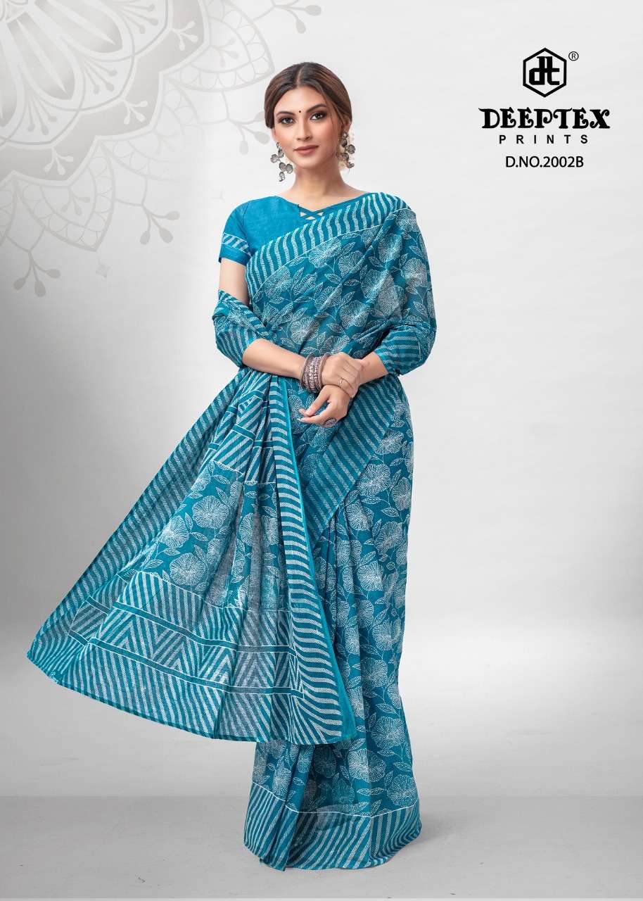  Deeptex Mother Queen Saree Vol-2 Pure Cotton Printed Saree On Wholesale