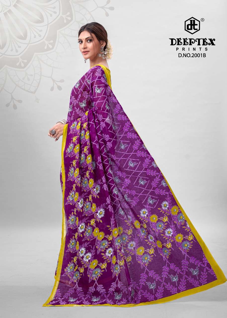  Deeptex Mother Queen Saree Vol-2 Pure Cotton Printed Saree On Wholesale
