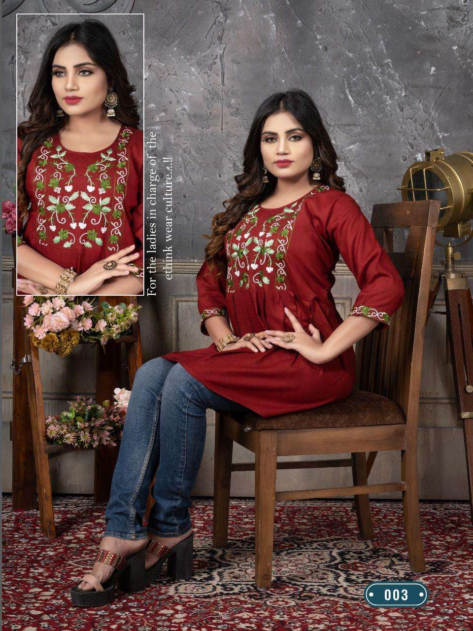 Aagya Tunics V.2 Rayon Tunics On Wholesale