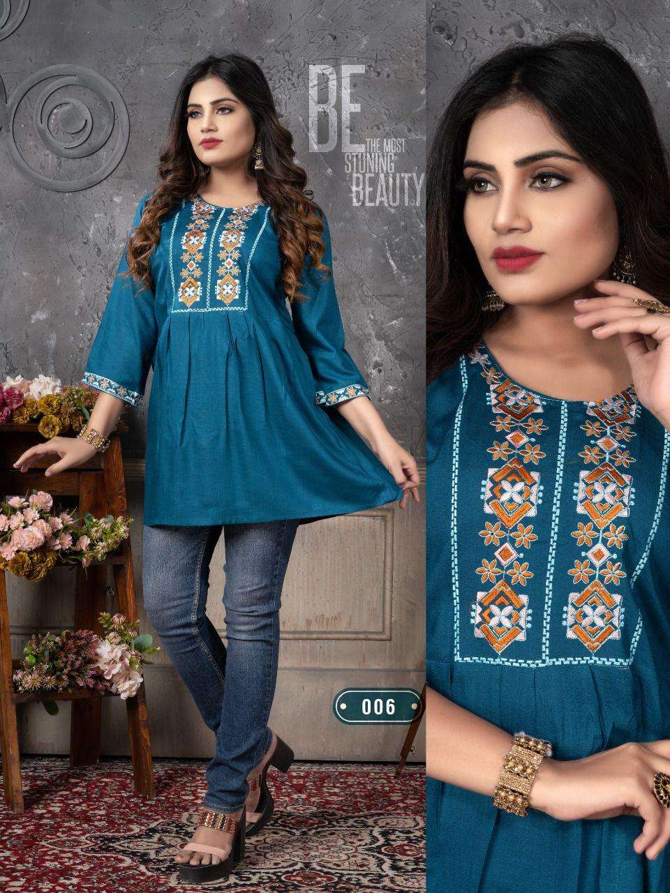 Aagya Tunics V.2 Rayon Tunics On Wholesale