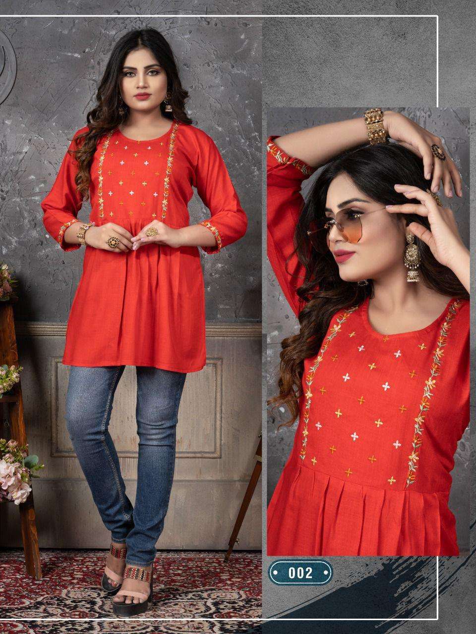 Aagya Tunics V.2 Rayon Tunics On Wholesale